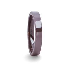 Load image into Gallery viewer, Unique Purple Lilac Gray Ceramic His or Hers Wedding Band