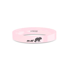 Load image into Gallery viewer, Mama Bear Cubs Laser Engraved Pink Ceramic Ring Band, Polished
