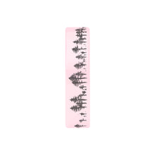 Load image into Gallery viewer, Nature Scene Forest Pine Trees Engraved Pink Ceramic Wedding Ring
