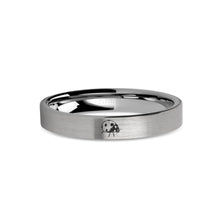 Load image into Gallery viewer, Ladybug Insect Laser Engraved Tungsten Wedding Ring, Brushed
