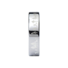 Load image into Gallery viewer, Forest Tree Line Landscape Laser Engraved Silver Tungsten Ring