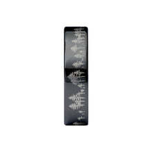 Load image into Gallery viewer, Outdoors Forest Tree Line Landscape Engraved Black Tungsten Ring