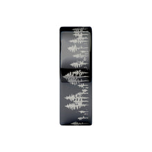 Load image into Gallery viewer, Outdoors Forest Tree Line Landscape Engraved Black Tungsten Ring