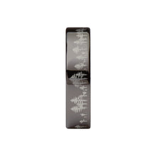 Load image into Gallery viewer, Hand-drawn Forest Tree Line Landscape Gunmetal Gray Tungsten Ring