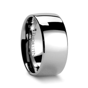 Simple Polished Tungsten Wedding Band