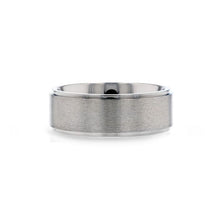 Load image into Gallery viewer, Titanium Ring with Raised Center, Brushed, Polished Edges