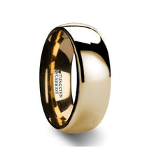 Load image into Gallery viewer, Gold Tungsten Carbide Wedding Band for Men and Women