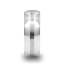 Load image into Gallery viewer, Polished Tungsten Band with Brushed Center Stripe