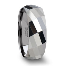 Load image into Gallery viewer, Diagonal Facet Tungsten Wedding Band