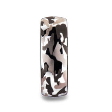 Load image into Gallery viewer, Military Camo Domed Tungsten Carbide Ring