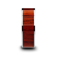 Load image into Gallery viewer, Rose Wood Inlay Flat Tungsten Wedding Ring