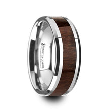 Load image into Gallery viewer, Elm Carpathian Wood Inlay Tungsten Wedding Ring