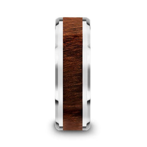 Elm Carpathian Wood Inlay Tungsten Wedding Ring