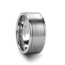 Load image into Gallery viewer, Dual Grooved Brushed Tungsten Band