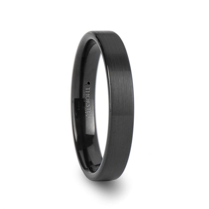 Matte Black Tungsten Carbide Ring