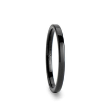 Load image into Gallery viewer, Black Flat Cut Tungsten Carbide Ring