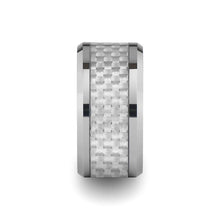 Load image into Gallery viewer, White Carbon Fiber Inlay Tungsten Ring