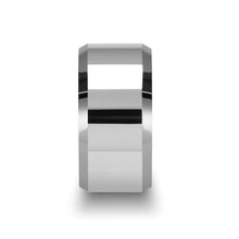 Load image into Gallery viewer, Polished White Tungsten Bevel Edged Ring