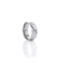 Load image into Gallery viewer, Diagonal Facet Tungsten Wedding Band