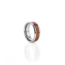 Load image into Gallery viewer, Elm Carpathian Wood Inlay Tungsten Wedding Ring