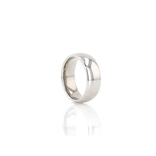 Load image into Gallery viewer, Rounded White Tungsten Wedding Band