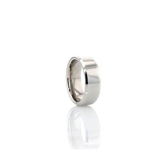 Load image into Gallery viewer, White Tungsten Wedding Band with Polished Finish