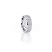 Load image into Gallery viewer, Thin Wire Brush Finished Tungsten Carbide Wedding Ring