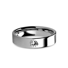 Load image into Gallery viewer, Ladybug Insect Laser Engraved Tungsten Wedding Ring, Polished