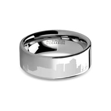 Load image into Gallery viewer, Tuscon City Skyline Cityscape Laser Engraved Tungsten Ring