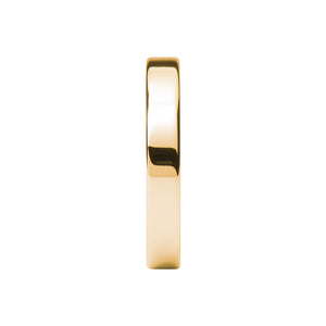 Fleur de Lis Symbol Laser Engraved Gold Tungsten Wedding Ring